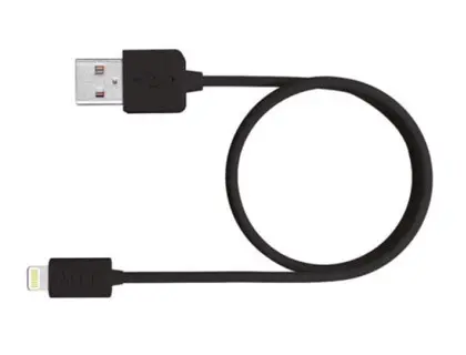 Imagen Cable usb 2.0 a apple lightning mediarange usb 2.0 longitud de cable 1 mt negro