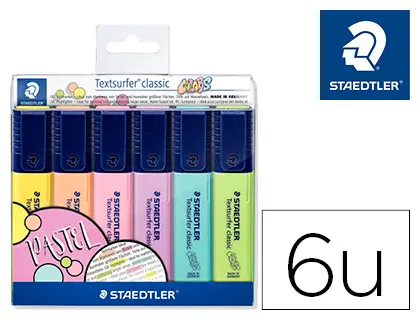 Imagen Rotulador textsurfer classic 364 pastel & vintage bolsa de 6 unidades colores surtidos