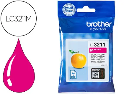 Imagen Ink-jet brother lc3211m dcp-j572 / dcp-j772 / dcp-j774 / mfc-j890 / mfc-j895 magenta 200 pag