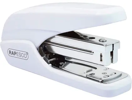 Imagen Grapadora rapesco x5-25ps mini capacidad 25 hojas usa grapas 24/6 y 26/6 color blanco