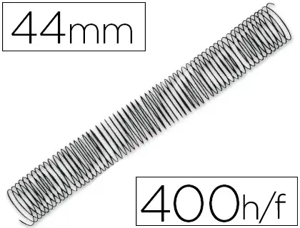 Imagen Espiral metalico q-connect 64 5:1 44mm 1,2mm caja de 25 unidades