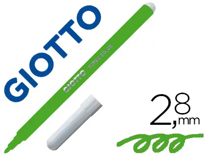 Imagen Rotulador giotto turbo color lavable con punta bloqueada unicolor verde