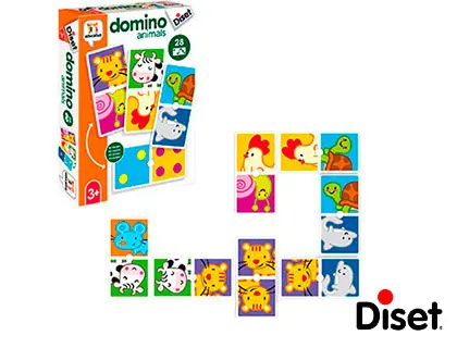 Imagen Juego diset educativo domino animals