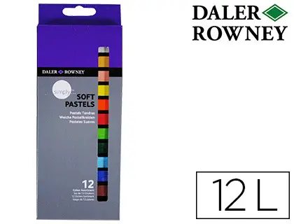 Imagen Lapices pastel oleo daler rowney simply suave caja de 12 colores surtidos
