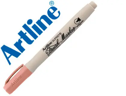 Imagen Rotulador artline supreme brush pintura base de agua punta tipo pincel trazo variable melocoton