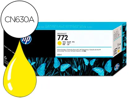 Imagen Ink-jet hp n.772 designjet z5200 / z5400 amarillo 300 ml