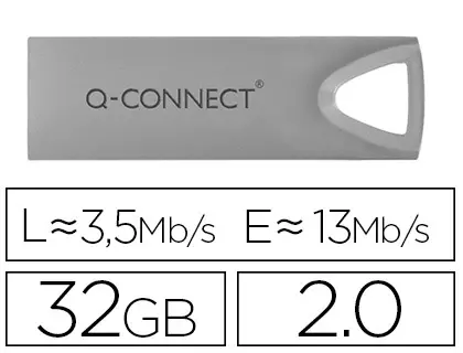 Imagen Memoria usb q-connect flash premium 32 gb 2.0