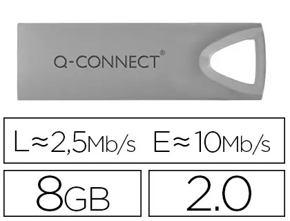 Imagen Memoria usb q-connect flash premium 8 gb 2.0