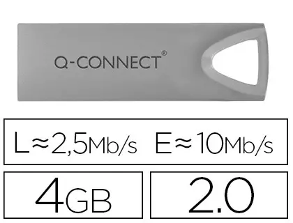 Imagen Memoria usb q-connect flash premium 4 gb 2.0