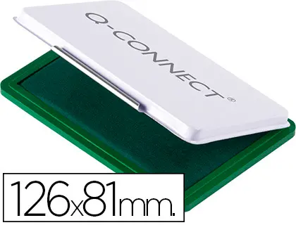 Imagen Tampon q-connect n.1 126x81 mm verde