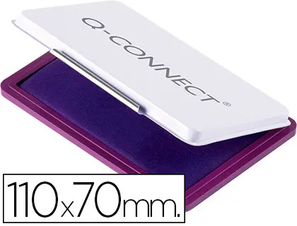 Imagen Tampon q-connect n.2 110x70 mm violeta