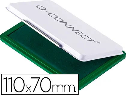 Imagen Tampon q-connect n.2 110x70 mm verde