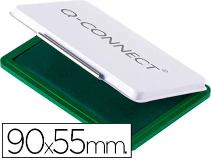 Imagen Tampon q-connect n.3 90x55 mm verde