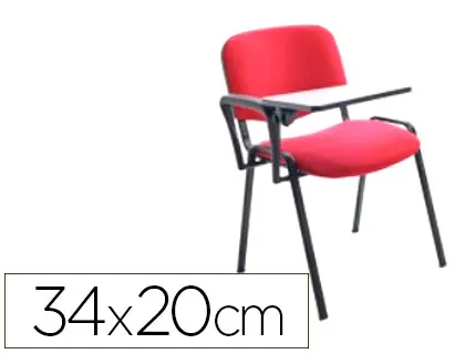Imagen Pala escritura rocada derecha para silla confidente plegable pvc 34x20 cm color negro