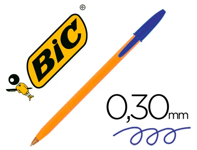 Imagen Boligrafo bic naranja azul