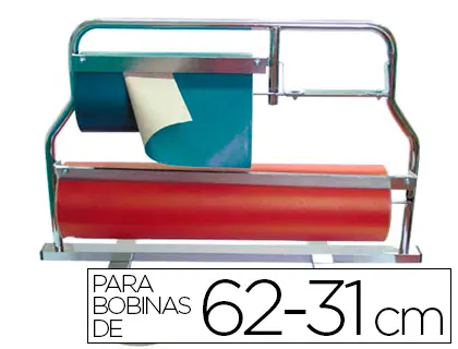 Imagen Portarrollo mostrador corta papel pintado para bobinas de 62-31 cm