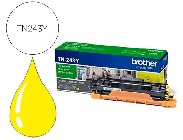 Imagen Toner brother tn243y dcp-l3510cdw / hl- l3270cdw / mfc-l3710cw amarillo 1000 paginas