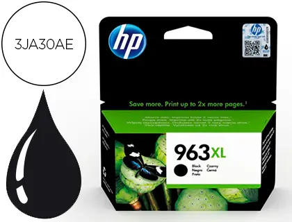 Imagen Ink-jet hp 963 xl officejet pro 9010 / 9020 / 9022 / 9023 / 9025 negro 2000 paginas