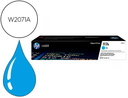 Imagen Toner hp 117a laser color 150a / 150nw / 178nw / 178nwg / 179fnw cian 700 paginas