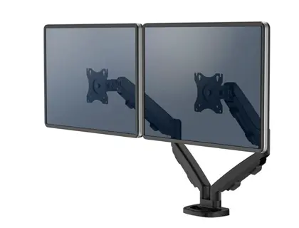 Imagen Brazo para monitor fellowes serie eppa ajustable altura 2 pantallas normativa vesa hasta 10 kg negro