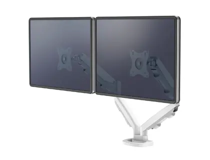 Imagen Brazo para monitor fellowes serie eppa ajustable altura 2 pantallas normativa vesa hasta 10 kg blanco