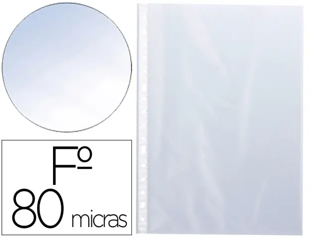 Imagen Funda multitaladro q-connect folio 80 mc piel de naranja caja de 1400 unidades