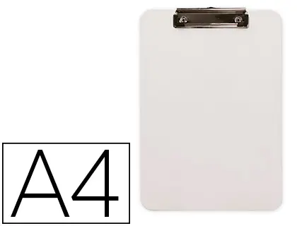 Imagen Portanotas q-connect plastico din a4 blanco 2,5mm