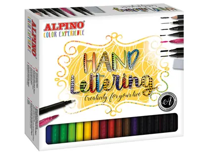 Imagen Set de dibujo alpino color experience lettering
