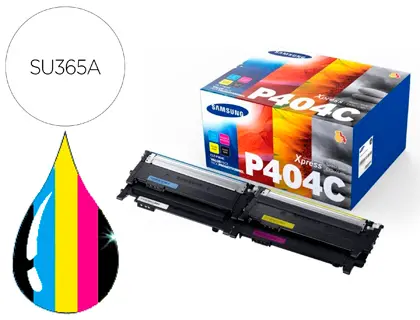 Imagen Toner samsung p404c sl c430w / c480 / c480fn / c480fw / c480w pack magenta cian amarillo y negro 1.000 pag