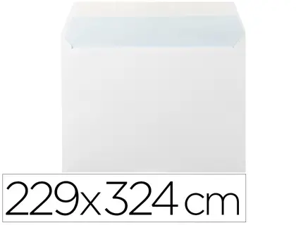 Imagen Sobre liderpapel n 14 blanco din c4 229x324 mm tira de silicona paquete de 25 unidades