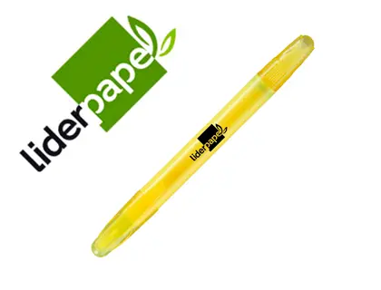 Imagen Marcador de cera gel liderpapel fluorescente color amarillo