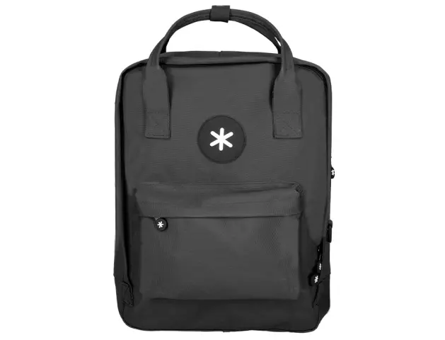 Imagen Cartera antartik mochila 2 asas y bolsillos exteriores negro 300x115x390 mm
