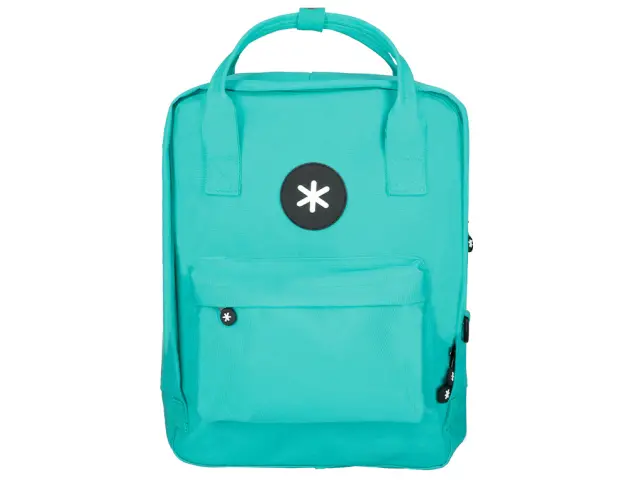 Imagen Cartera antartik mochila 2 asas y bolsillos exteriores menta 300x115x390 mm