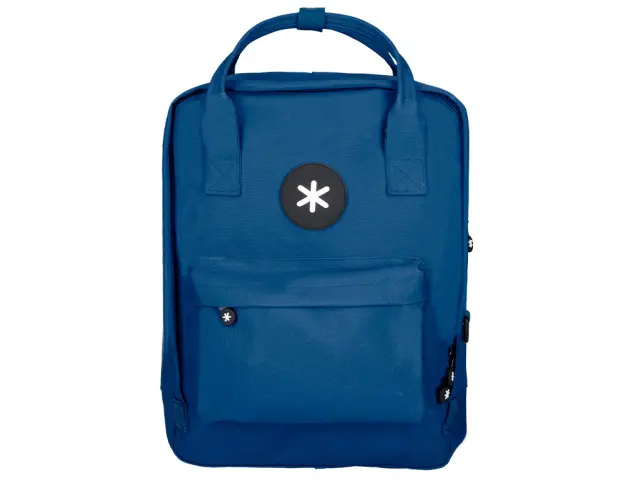 Imagen Cartera antartik mochila 2 asas y bolsillos exteriores azul marino 300x115x390 mm