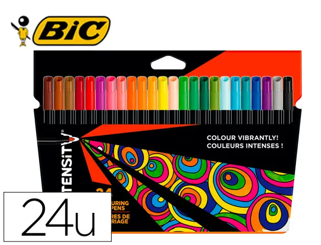 Imagen Rotulador bic color up estuche de 24 colores surtidos