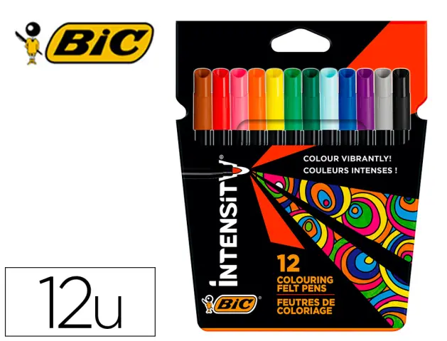 Imagen Rotulador bic color up estuche de 12 colores surtidos