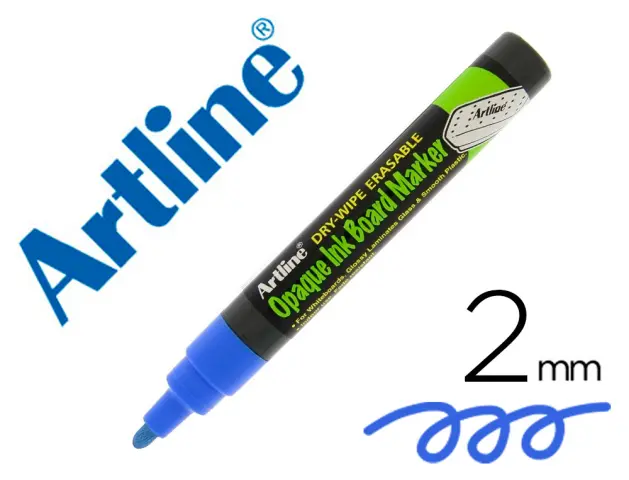 Imagen Rotulador artline pizarra epd-4 color azul opaque ink board punta redonda 2 mm