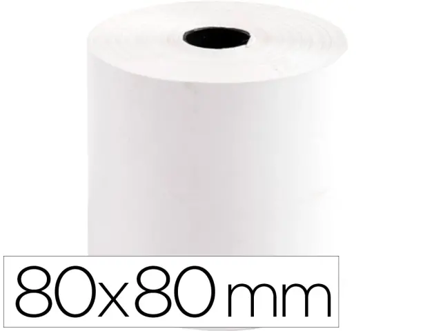 Imagen ROLLO TERMICO 80X80 MM SIN BISFENOL 8 UND.