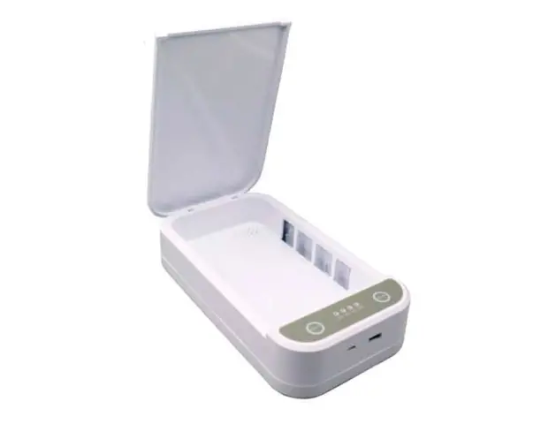 Imagen Caja de desinfeccion innova sobremesa esterilizador para moviles relojes llaves auriculares y gafas