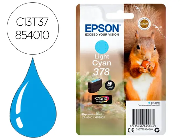 Imagen Ink-jet epson 378 expression home xp-8605 / 8606 / xp-15000 / xp-8500 / 8505 cian 360 pag