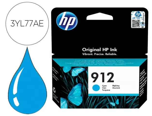 Imagen Ink-jet hp 912 officejet 8010 / 8020 / 8035 cian 315 pag