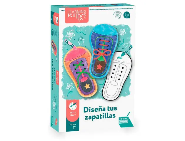 Imagen Juego educativo falomir disea tus zapatillas motricidad fina