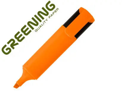 Imagen Rotulador greening fluorescente punta biselada naranja