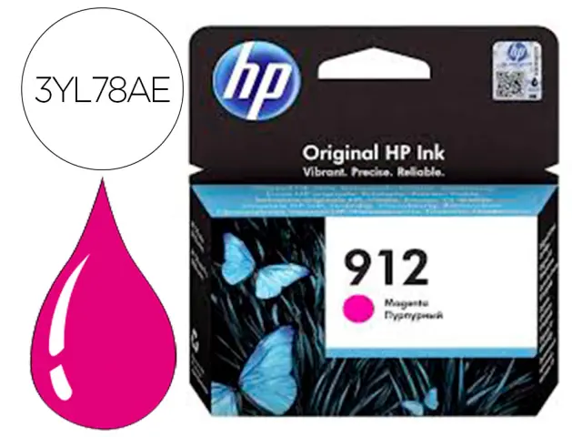 Imagen Ink-jet hp 912 officejet 8010 / 8020 / 8035 magenta 315 pag
