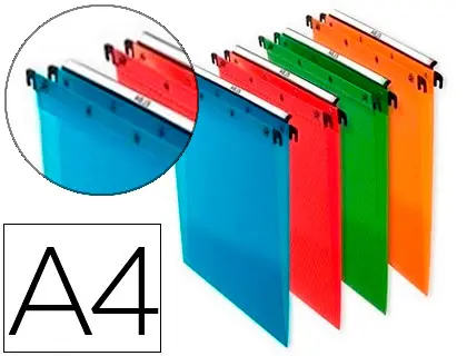 Imagen Carpeta colgante elba din a4 polipropileno pack de 10 unidades colores surtidos