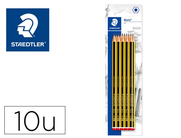 Imagen Lapices de grafito staedtler noris n 2 hb blister de 10 unidades