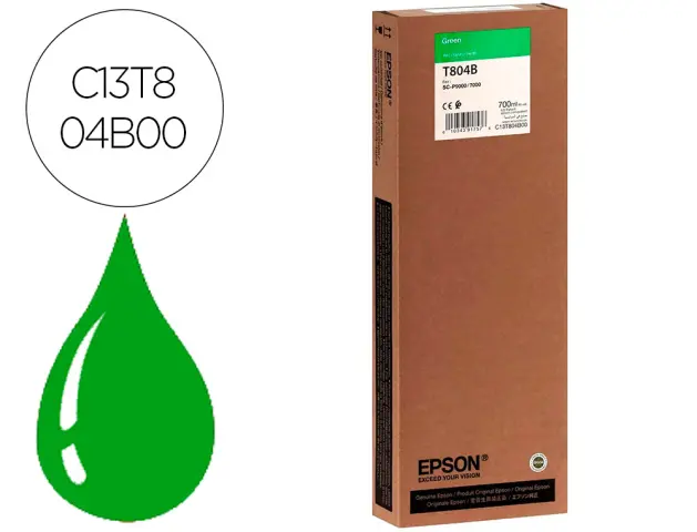 Imagen Ink-jet epson gf surecolor serie sc-p verde ultrachrome hdx/hd 700ml