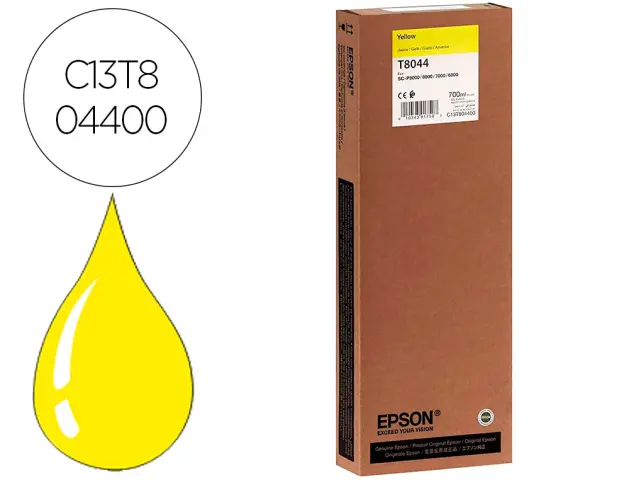 Imagen Ink-jet epson gf surecolor serie sc-p amarillo ultrachrome hdx/hd 700ml