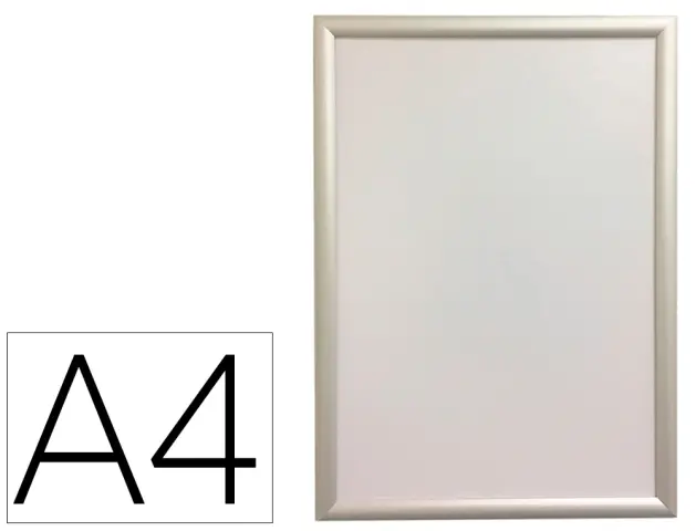 Imagen Marco porta anuncios q-connect din a4 marco de aluminio 24x32,7x1,2 cm