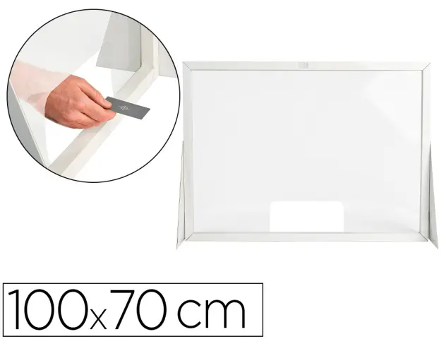 Imagen Pantalla de proteccion q-connect carton formato horizontal 100x70 cm